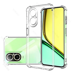 Transparent Anti - Scratch TPU Phone Protector Case - Safety Back Cover for Realme C21y