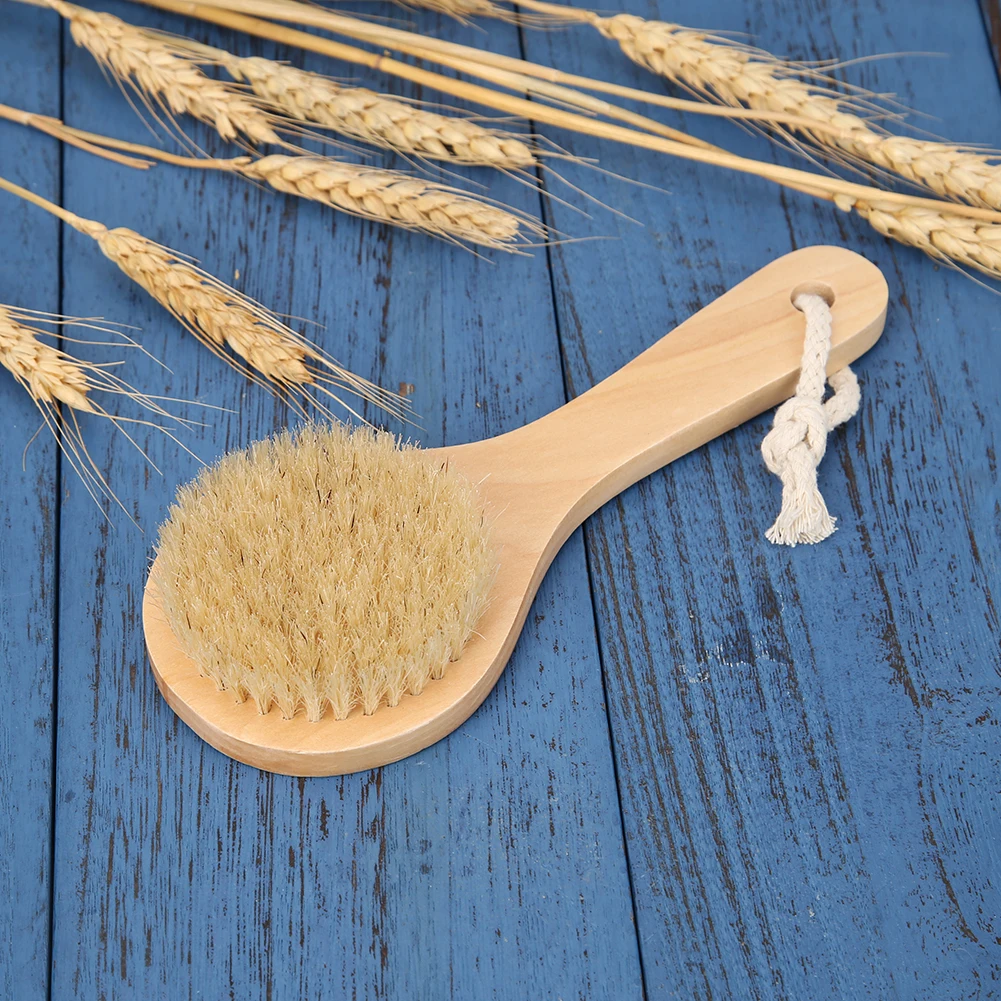 Scrubber Spa Washing Brush Home Adult Shower Washing Tools Bath Brush Long Wood Handle Bathroom Body Back Shower Bristle 5