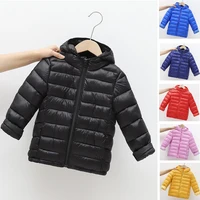 1pcs Boys Girls Coat Autumn Winter Kids Down Jackets Kids Warm Thicken Outerwear Clothes Hooded Jacket Children Outerwear Clothe