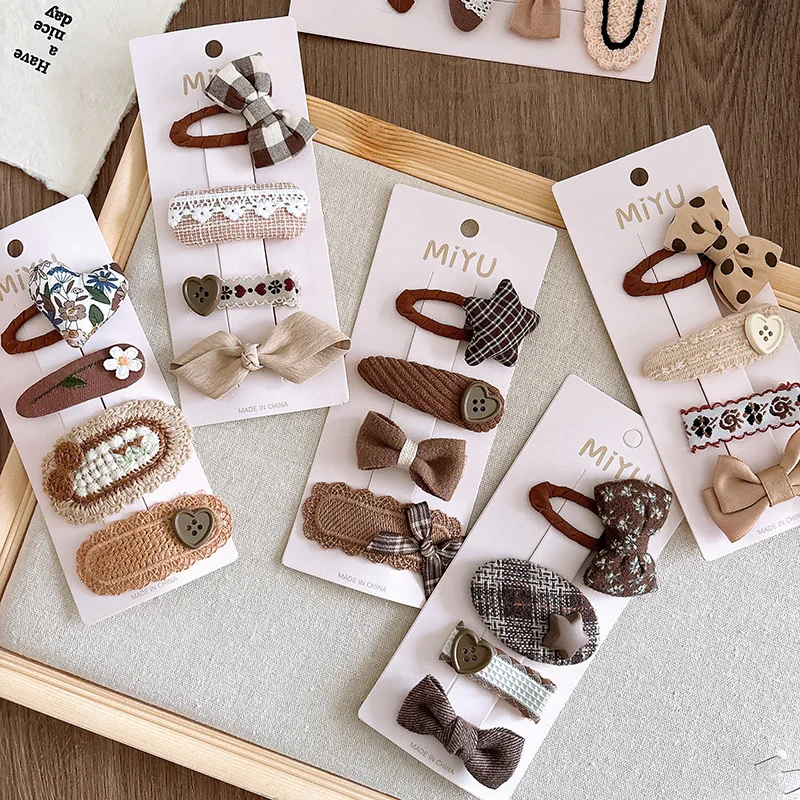 2025 Cute Bow Flower Hairpins Set Women Girls Children Hair Clips Pin Barrettes Accessories Hairclip Headwear Headdress Ornament – Detail 3