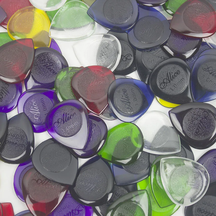 Teardrop Guitar Picks Storage Box Mix Size Non-Slip Raised Surface Pick for Acoustic Guitar Bass Ukulele 5/30pcs