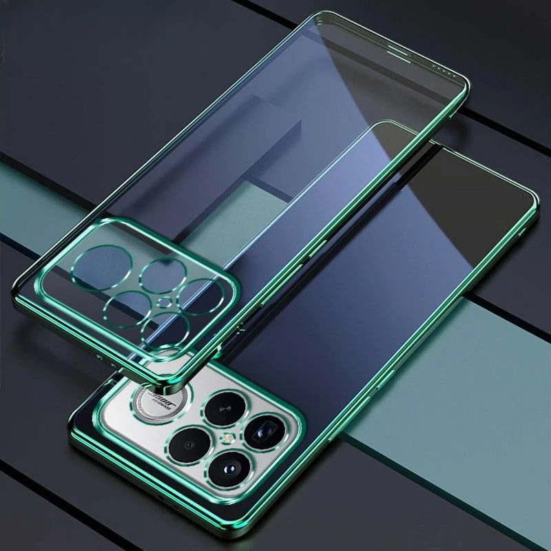 Electroplating Phone Case with All-Inclusive Silicone Soft Shell Back Cover