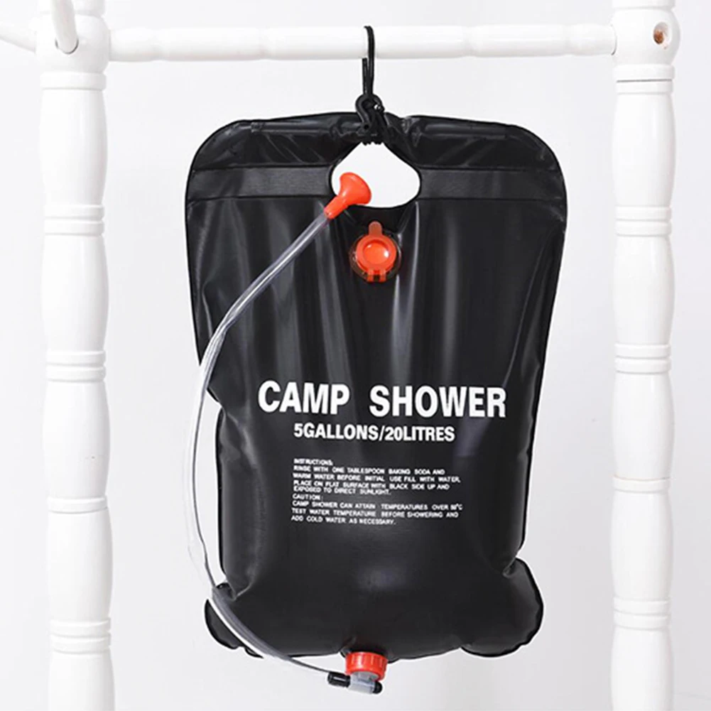 20L Camping Shower Bag Solar Portable Home Travel Hiking Climbing Water Bags Shower Traveling