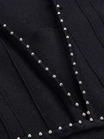 فستان مطرز للنساء من IEQJ ، عمل رقعة ، رقبة مستديرة ، بدون أكمام ، خصر مرتفع ، صغير ، صيفي ، ملابس الموضة ، 3WM556 1