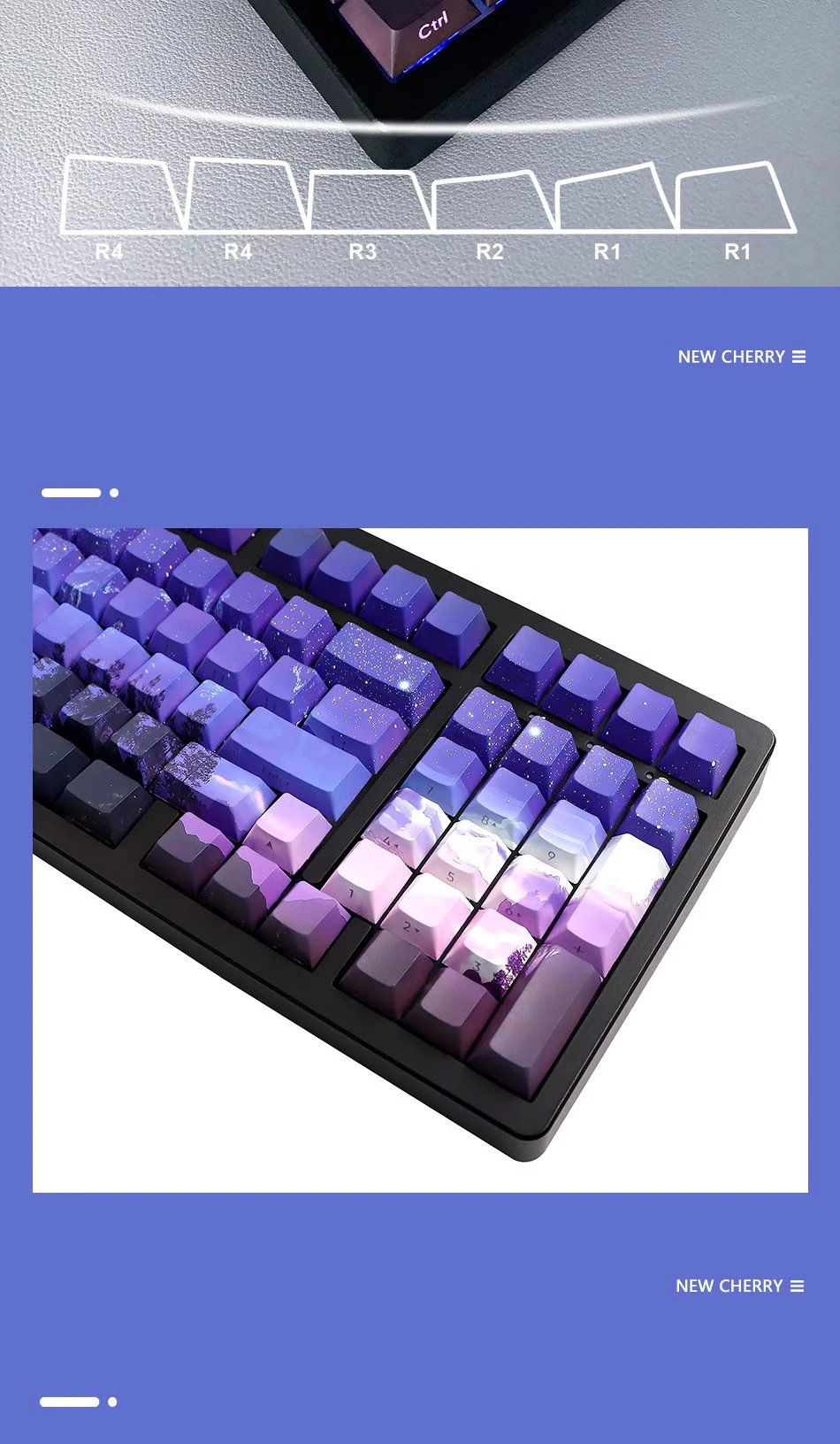 Side Print Keycap para Teclado Mecânico, Keycaps