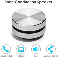 Bone Conduction Bluetooth Speaker Vibration Stereo Audio Digital TWS Wireless Smallest Speakers Dropshipping Mini Portable Metal 2