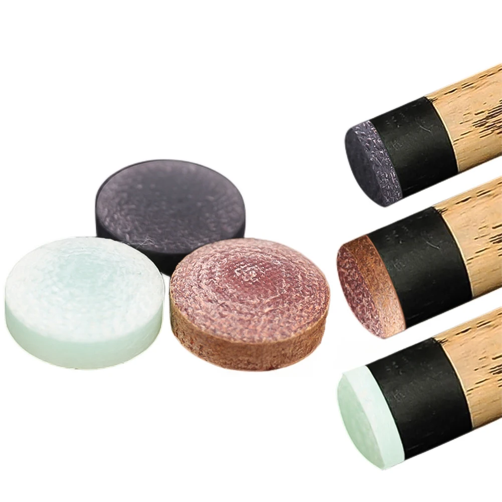 1Pc 12/13/14mm Billiard Replacement Set Pool Cue Tips Pool Billiard Cue Stick Ferrules Screw-On Tips for Snooker