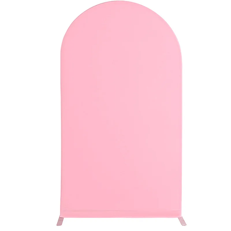 Wedding arch stand Wedding arch set Party arch set Wedding Arch Stand Cover Spandex Elastic fabric 5FT 6FT 6.6FT 7.2FT Size White Pink Color Wedding props 1PCS
