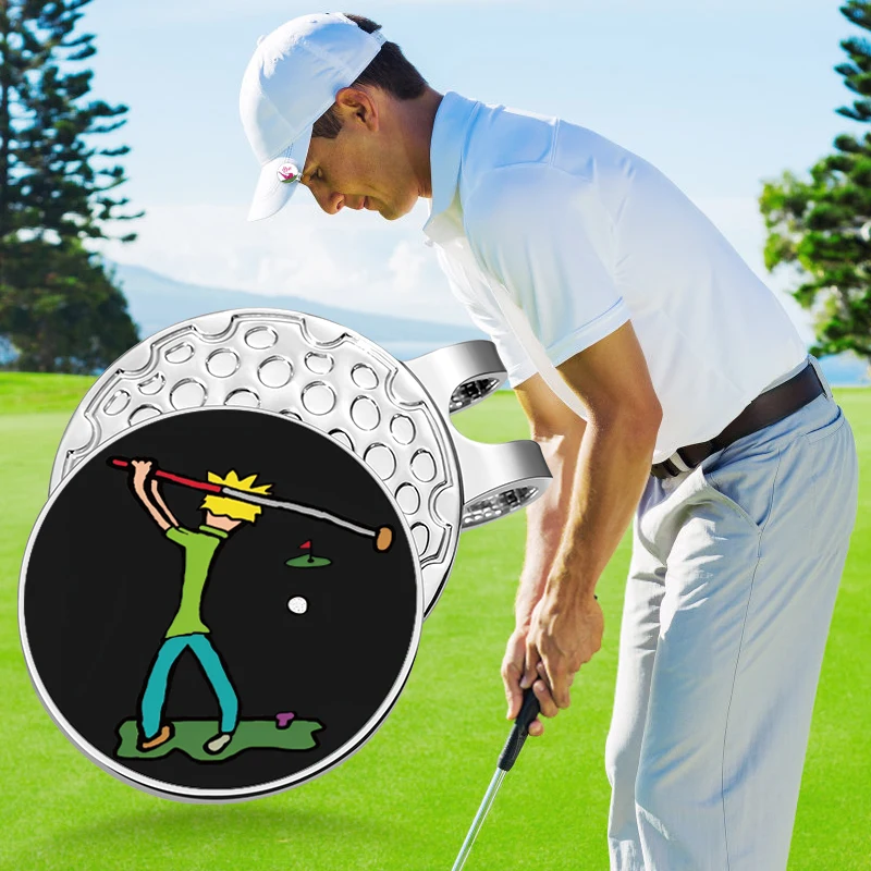 Golf Ball Mark Golf Hat Clip Enamel Clips Jewelry Gift
