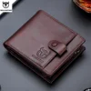 Bullcaptain Men's Wallet Rfid Vintage Genuine Leather Wallets for Men Credit Card Holder Purse Money Bag Wallet Man ﻿ 1