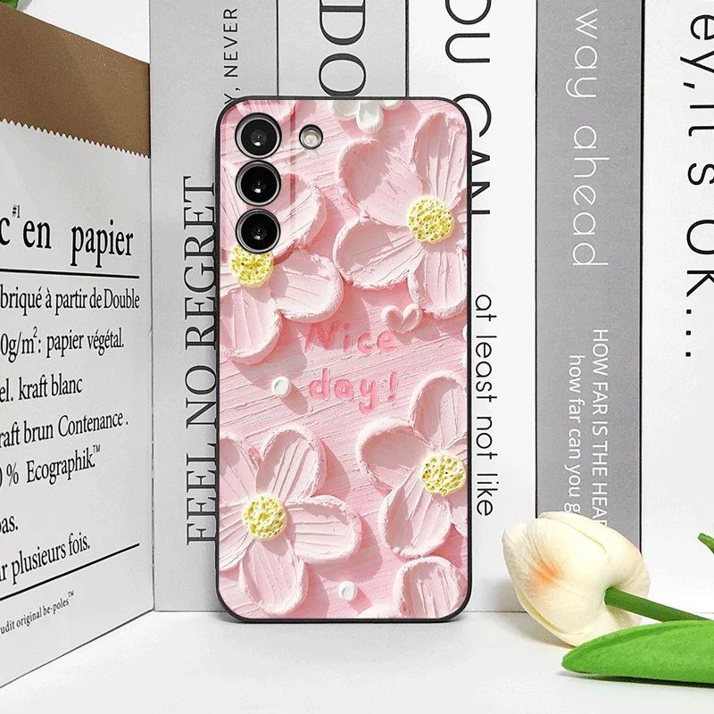 Artistic Floral Oil Painting Soft Silicone Phone Case Cover