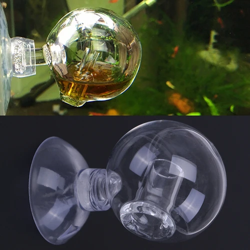 확산 유리 CO2 드롭 검사기 수족관 매다는 CO2 모니터 센서 감지기 표시기, 물고기 탱크 수생 심은 탱크 테스트 PH 2