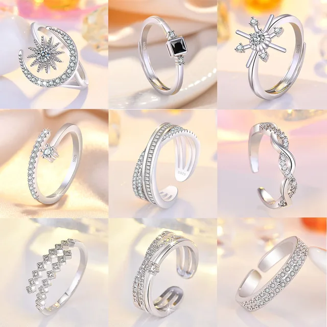 Anillos de figuras geométricas