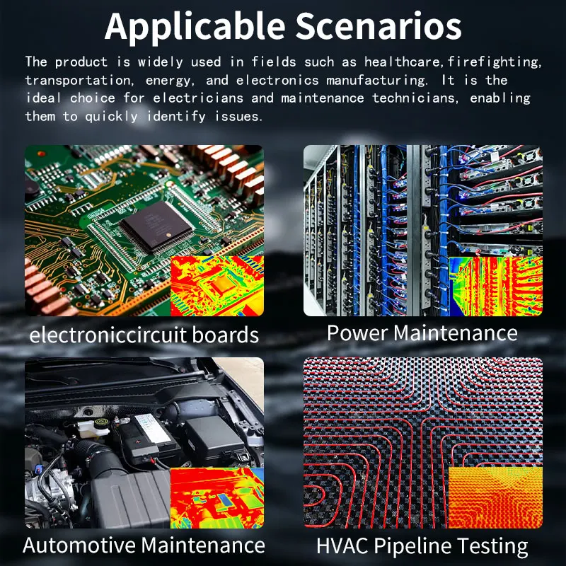 R01 2-in-1 스마트 멀티미터 25000 카운트 열화상 카메라 AC/DC 전압 전류 테스터 250MOhm 멀티미터 TFT 테스터 도구