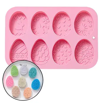 계란 모양 몰드 부활절 계란 모양 실리콘 케이크 몰드 계란 모양 부활절 주방 베이킹 몰드, 아이스 초콜릿 DIY 예술 공예