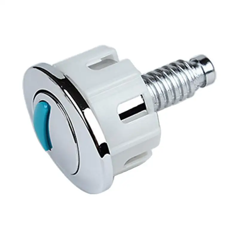 Toilet Tank Push Button Double Toilet Flushing Button Round Push Rustproof Replacement Wire Control