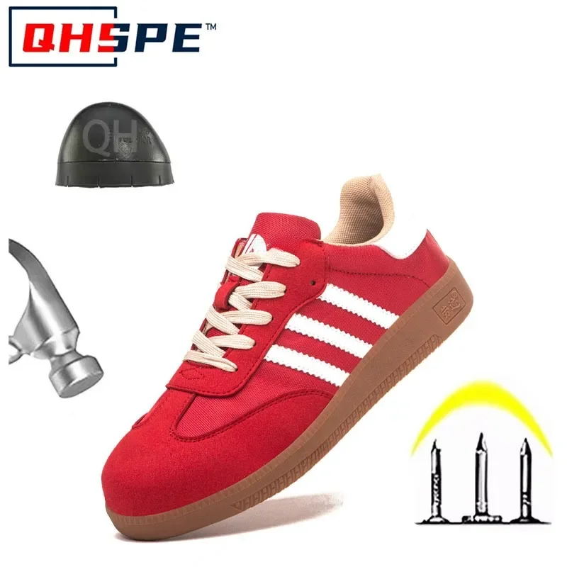 New steel toe canvas breathable and durable protective shoes 5
