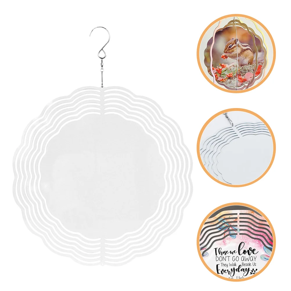 

Aluminum Sublimation Wind Spinner Sublimation Wind Spinner Pendant Hanging Decorative Wind Spinner Garden Home Decoration