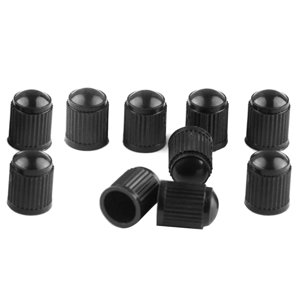 10-200pcs Car Bicycle Tire Valve Cover Dust Outdoor Anti-resistance Plastic Valve Stem Repairing Elements Cover with Seal Ring