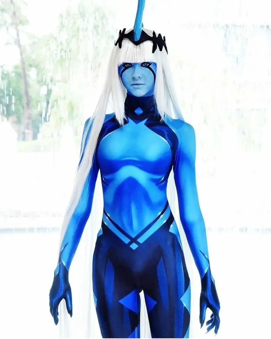 

Adults Kids Klaxosaur Princess Darling In The Franxx 001 Cosplay Costumes Girls Superhero Zentai Suit Halloween Bodysuit