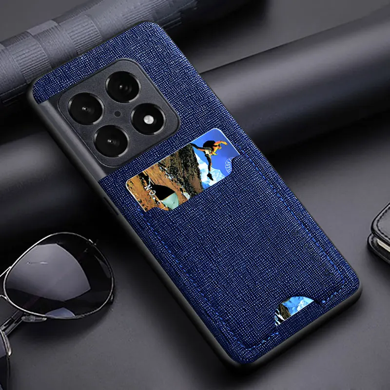 Luxurious PU Leather Phone Case with Card Slot and Bag Holder