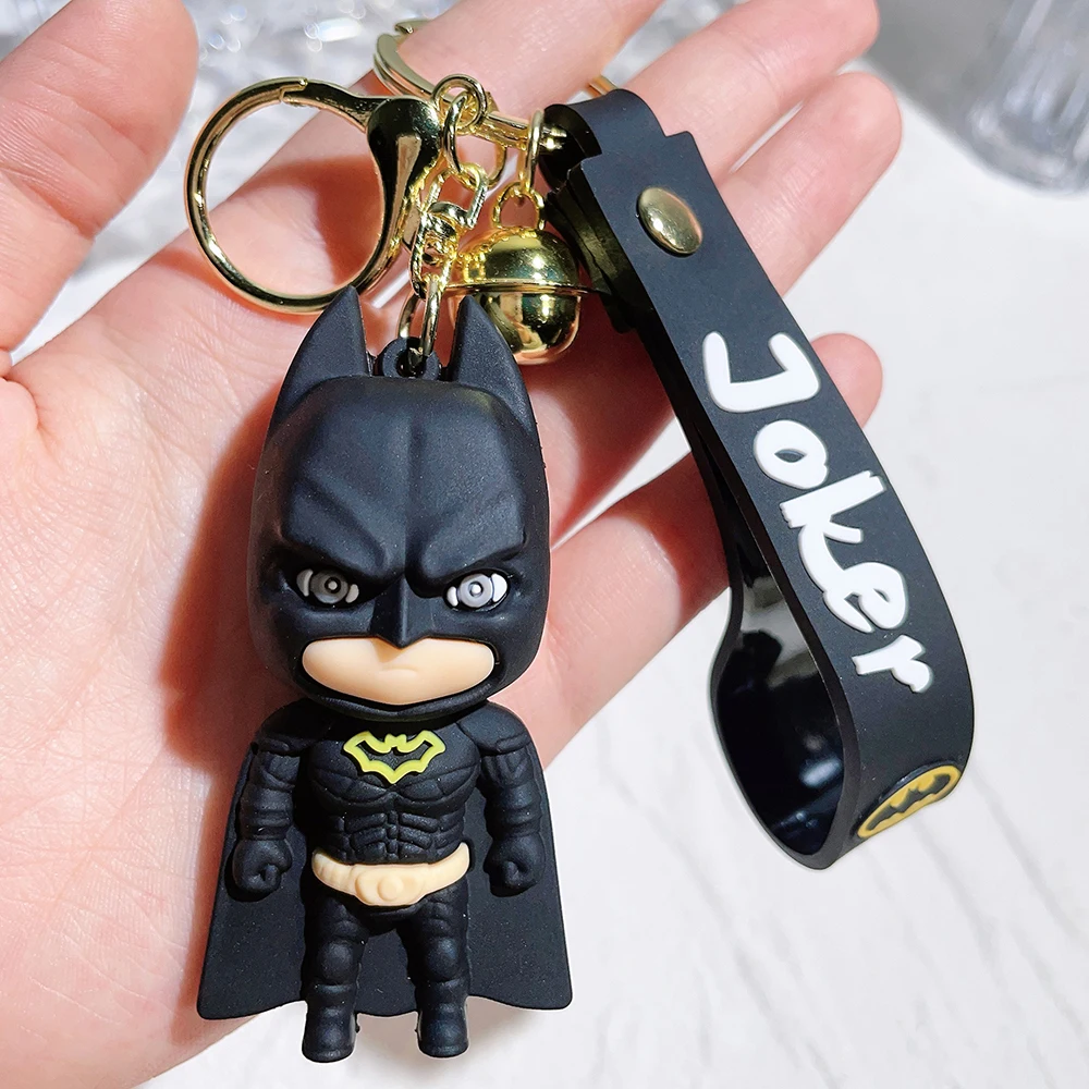 Anime Cartoon Marvel Batman Joker Image Doll Keychain Cute