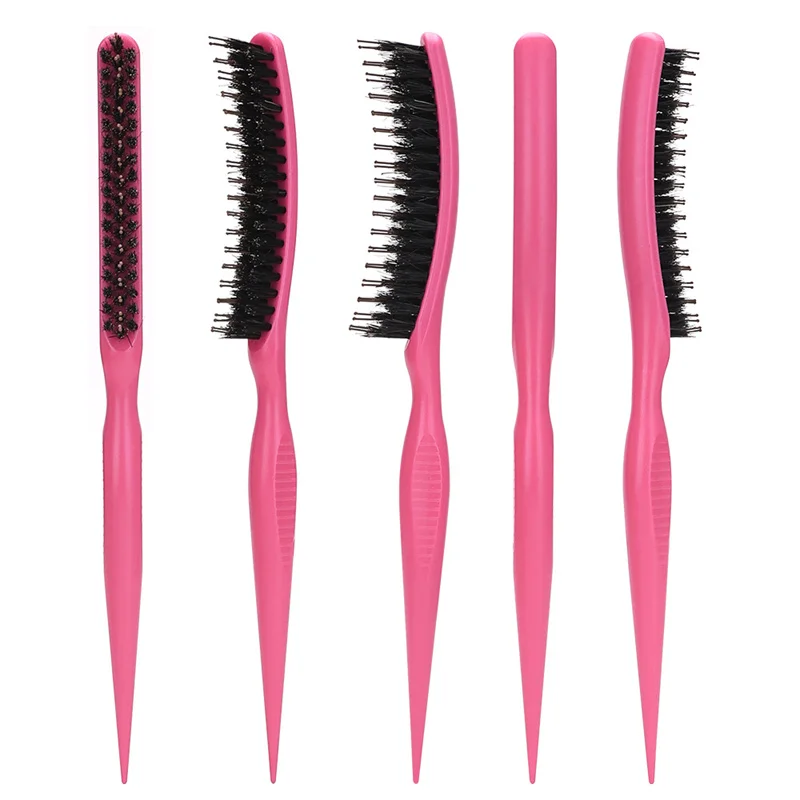 3 in 1 여성용 헤어 브러쉬, 엣지 컨트롤 빗, 랫테일 빗, 볼륨 & 리프트 스타일링 도구