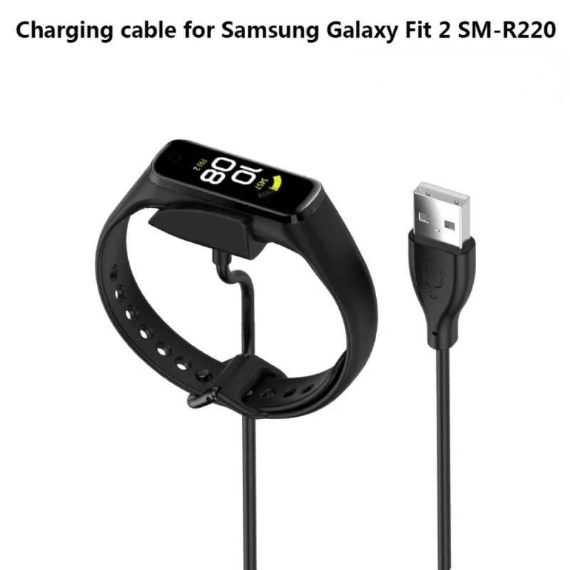 

USB Charging Cable For Samsung Galaxy Fit 2 R220 Smartband Cord Dock Charger Adapter Wire Fit2 SM-R220 Smart Bracelet