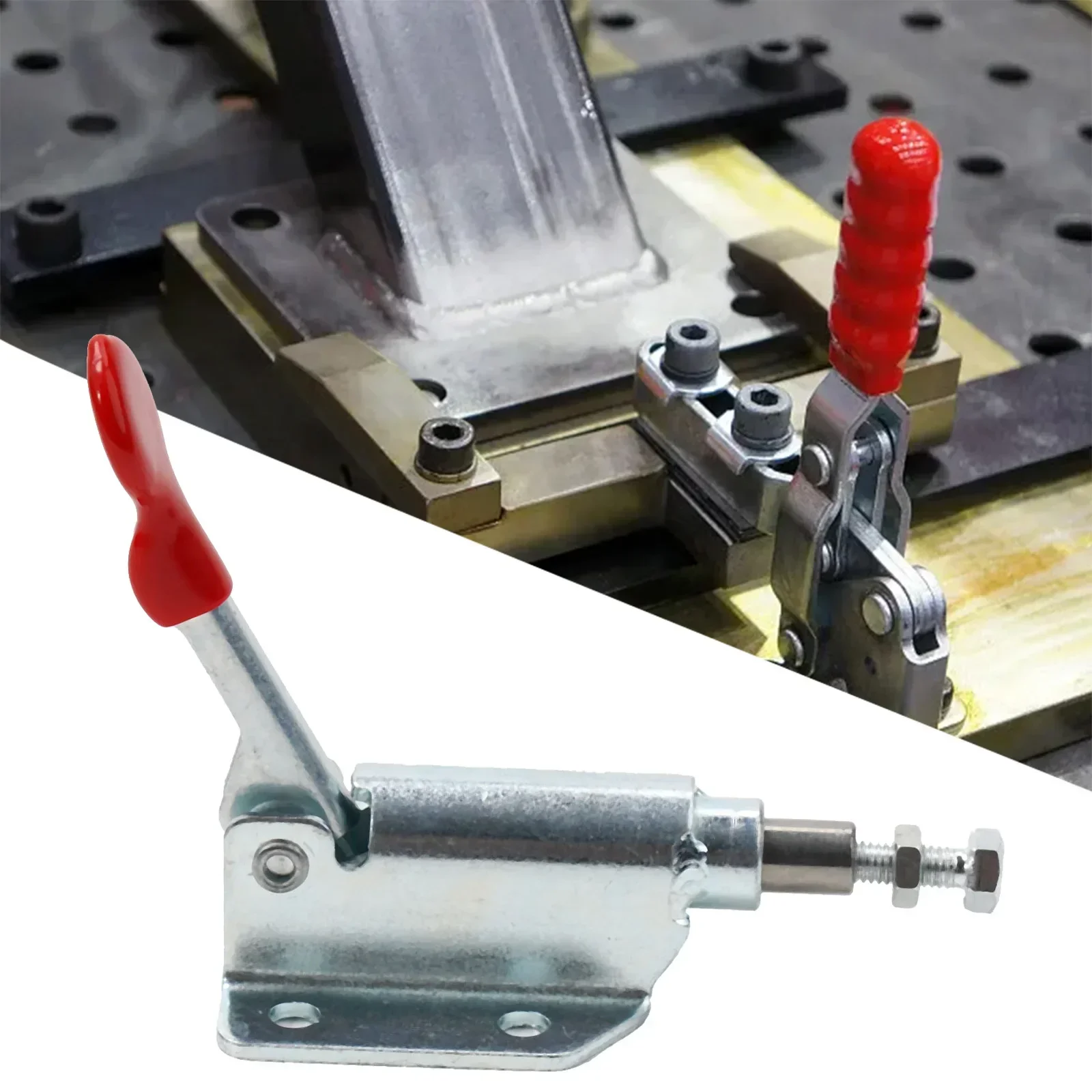 GH-36070 Horizontal Toggle Clamp Quick Release Woodworking Workbench Lever Clip Carpentry Fixation Clamp Workpiece Holder Tools 6