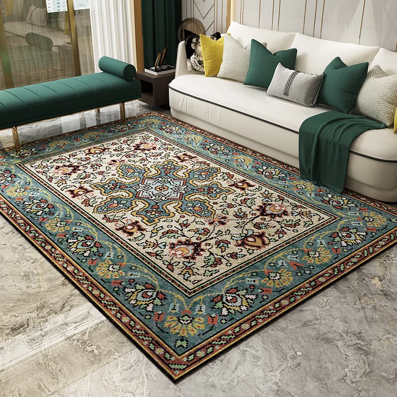 European Court Style Carpets For Living Room Big Size High Quality Home  Carpet Bedroom Thicken Parlor Rug Vintage Persian Carpet