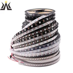 DC5V WS2812B Individually Addressable 5050 RGB Led Strip 30/60pixels Led Lights Strip Black White PCB IC IP30/65/67 Waterproof