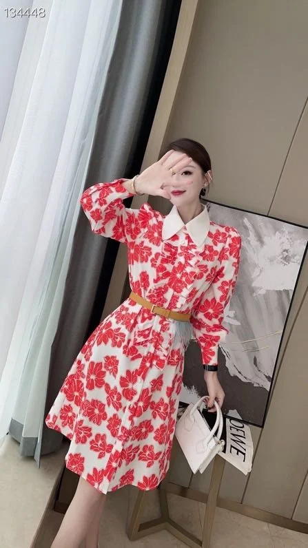 

High zk359 quality New Fashion Women 2022 spring Dress Luxury famous Brand European Design party style dress
