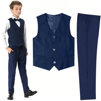 Boys Formal Vest Suit Set 1