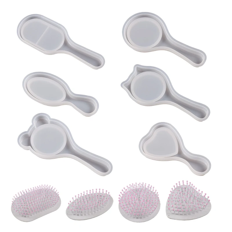 

Comb Silicone Mold DIY Jewelry Crafts Resin Casting Mould Cute Hairbrush Epoxy Resin Molds for DIY Hair Styling Comb