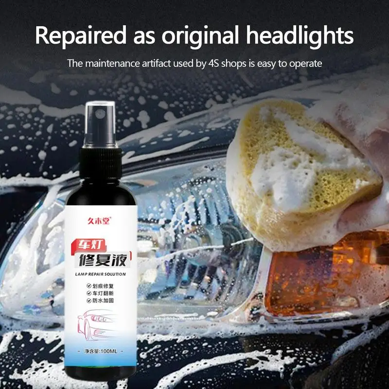 130ml Car Headlight Cleaner Auto Headlamp Renovation Spray