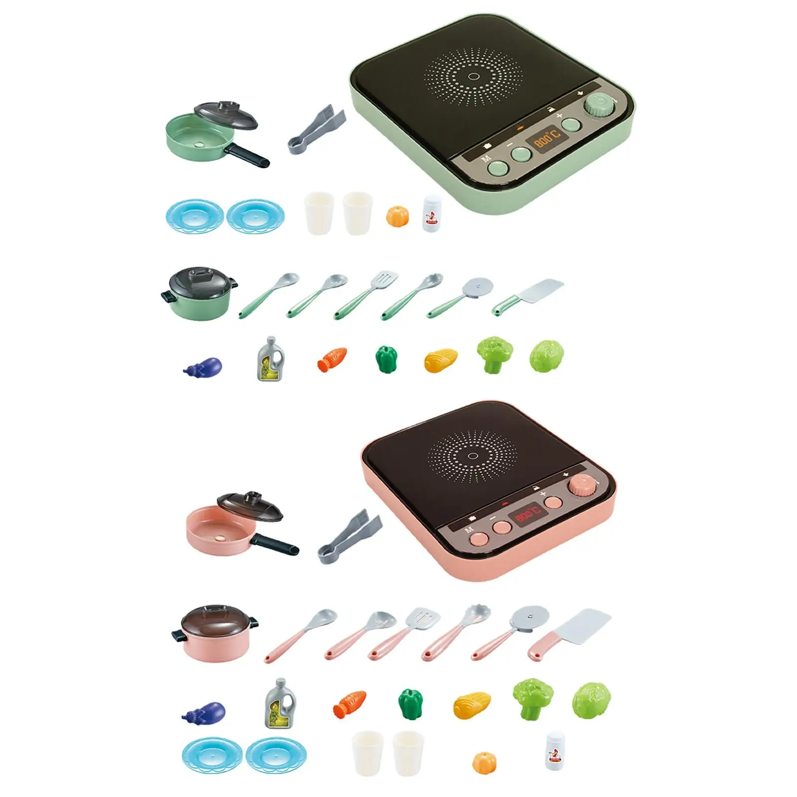 

25 Pieces Cooking Toys Cookware Toy Learning Gift Toddlers Pretend Cooking Playset Kitchen Toys Accessories for Boys Girls