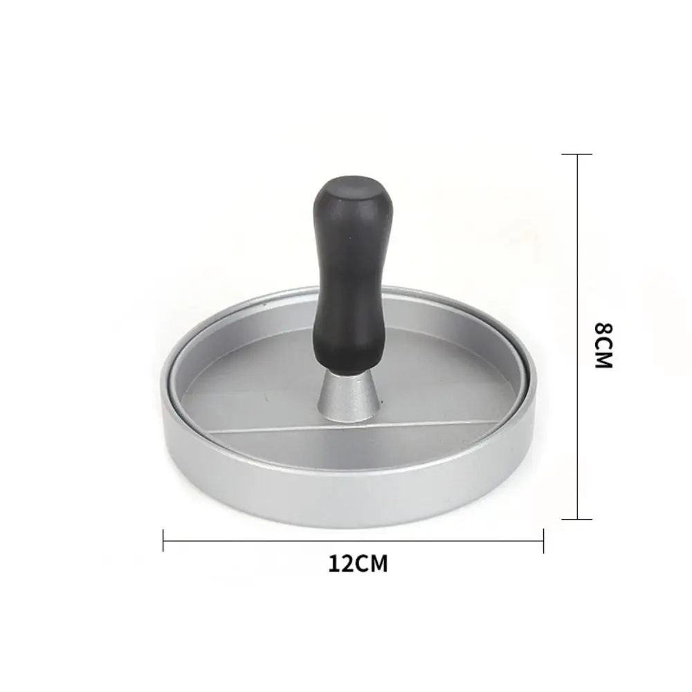 Round Burger Meat Press Non-Stick Aluminum Alloy Hamburger Mold Non-Stick Coating High Quality Manual Meat Press Smashing