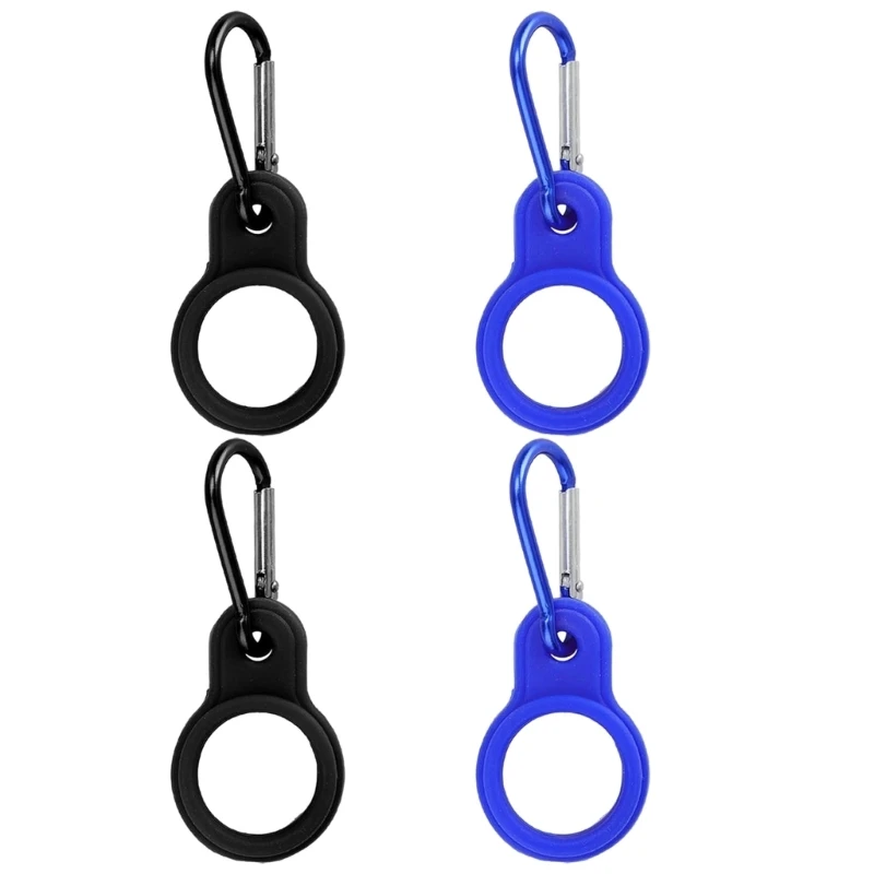 

11UE 4 Pcs Silicone Water Bottle Buckle Hanging Strap Sports Bottle Hanger Holder