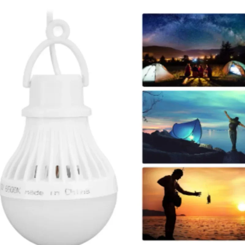 5V USB Dimming LED Bulb 3/5/7/9/12W Lights Reading Night Lamps Wall Hanging Adjustable for Camping Home Bulbs Light Ball