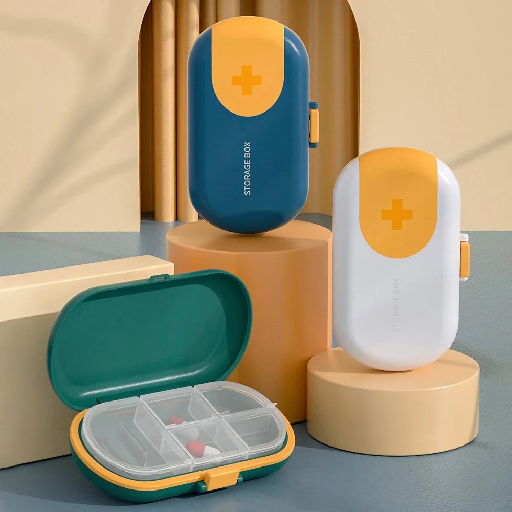 

Portable Pill Box Dispenser Medicine Boxes Tablet Pillbox 1PCS Medical Kit Organizer Dispensing