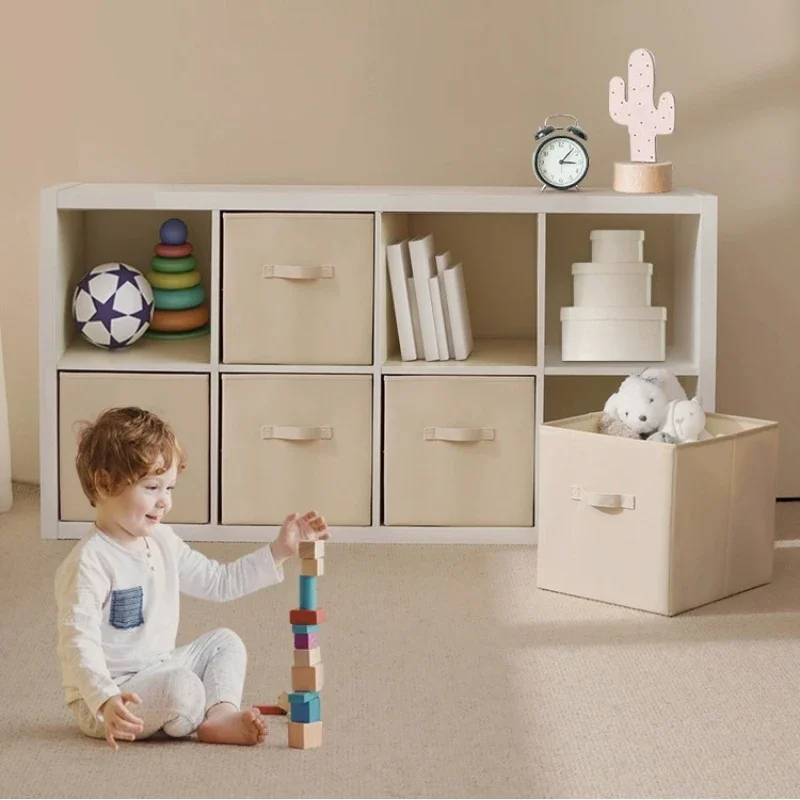 1/2/3PCS Clothes Organizer Large Capacity Square Storage Box Toys & Snacks Storage Box Foldable Boxes