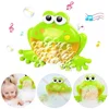 Baby Bath Toys Bubble Machine Frog Music Kids Bath Toy Bathtub Soap Automatic Bubble Maker Baby Bathroom Toy for Children 2
