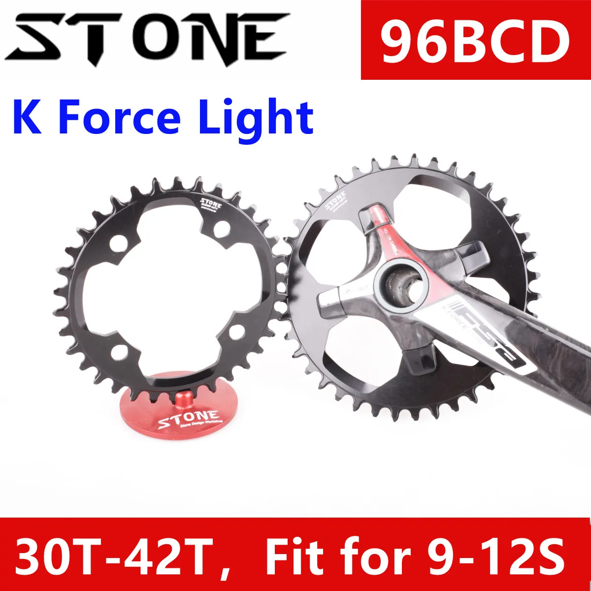 

Stone Round Chainring 96BCD for Fsa K Force Light 2020 30t 32 34t 36 38t 40 42T Narrow and Wide Bike Chainwheel 96 BCD