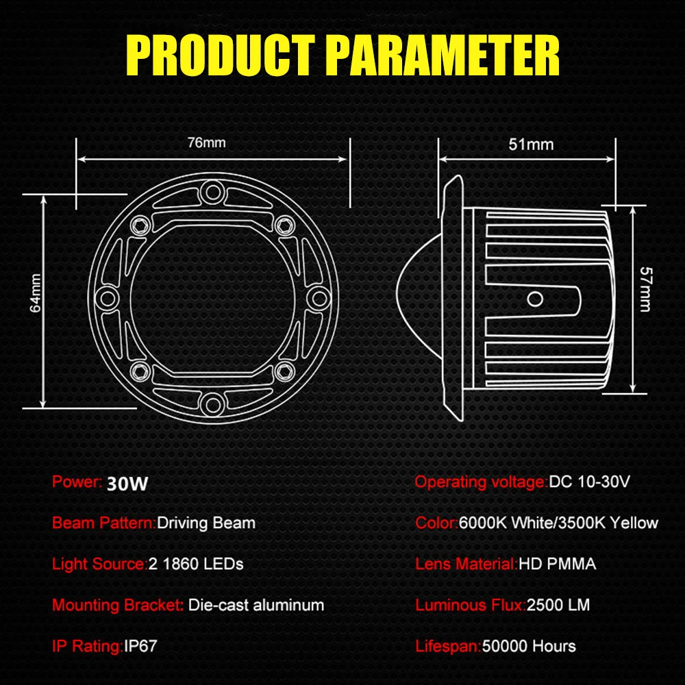 6000K/3500K 24V 12V DRL  ڵ ְ   LED   Ʈ Ʈ,  ۷ JK  ε 4x4 ATV