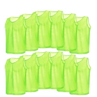 6/12 pièces adultes enfants Football gilet d'entraînement chemises de Football maillots Scrimmage pratique sport gilet respirant équipe formation 1