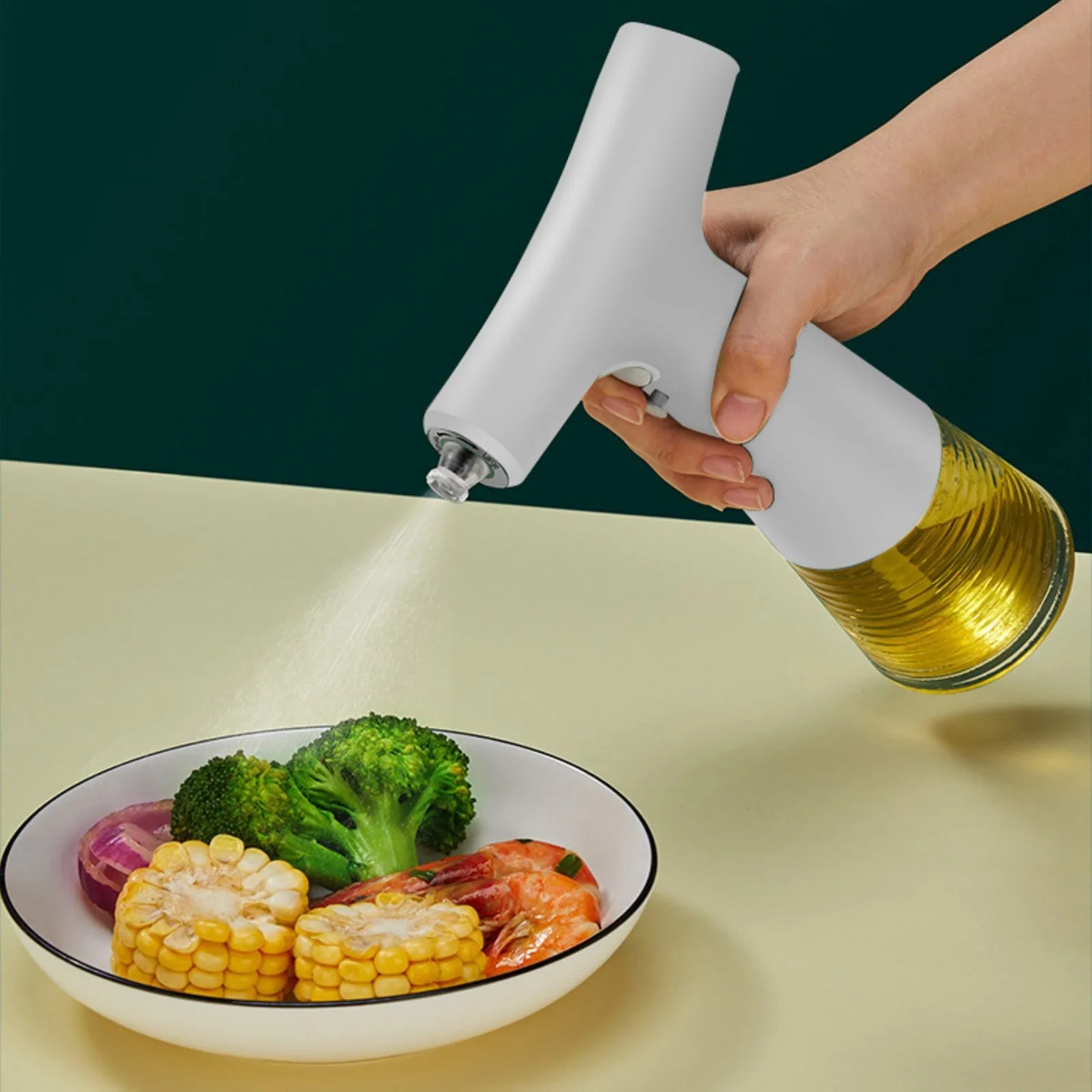 

Electric Oil Sprayer Olive Oils Sprayer For Cooking 8oz 240ml Olive Oil Spray Bottle With Adjustable Vintage Syrup Barbecue Jar