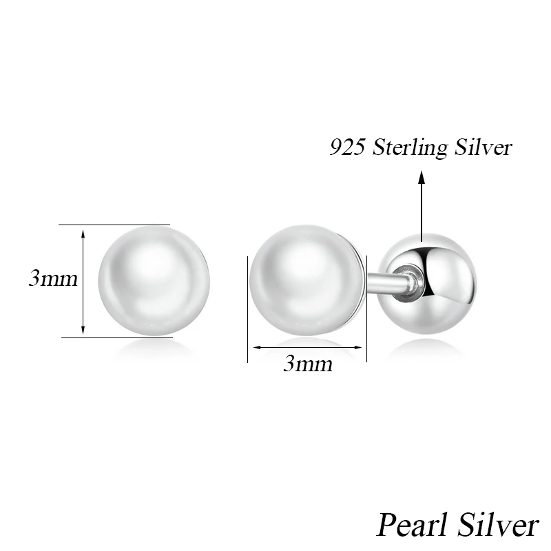 3mm Pearl Silver