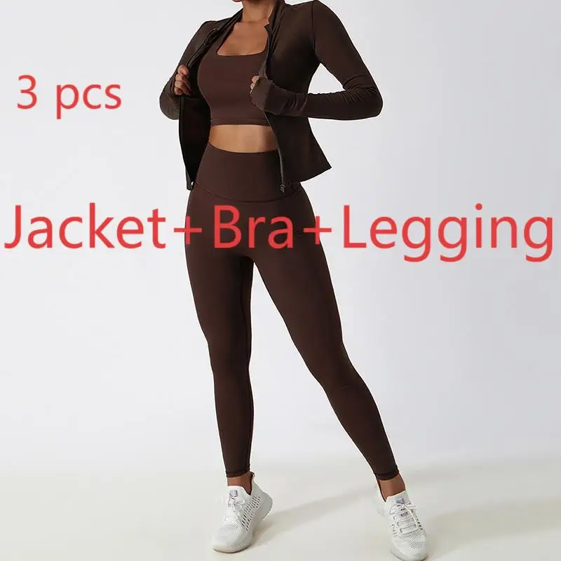 3pcs Brown