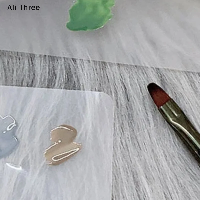 200개 네일 젤 팔레트 아트 페인팅 도구 재사용 가능 방수 양면 사용 가능 네일 폴리시 컬러 팔레트