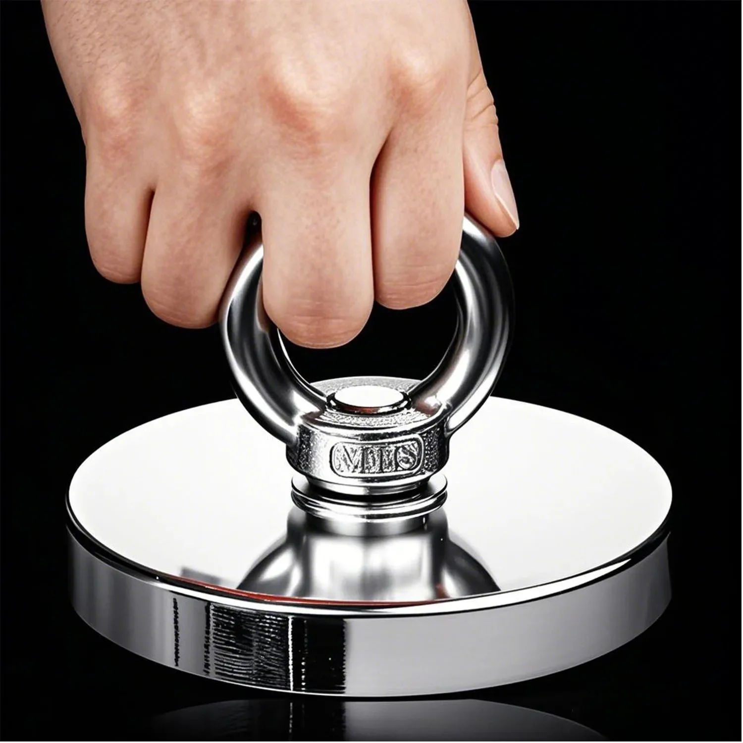 Super Strong Neodymium แม่เหล็กตกปลา D16-D90mm Rare Earth แม่เหล็ก Countersunk Hole Eyebolt สําหรับ Salvage ตกปลาแม่เหล็ก 1